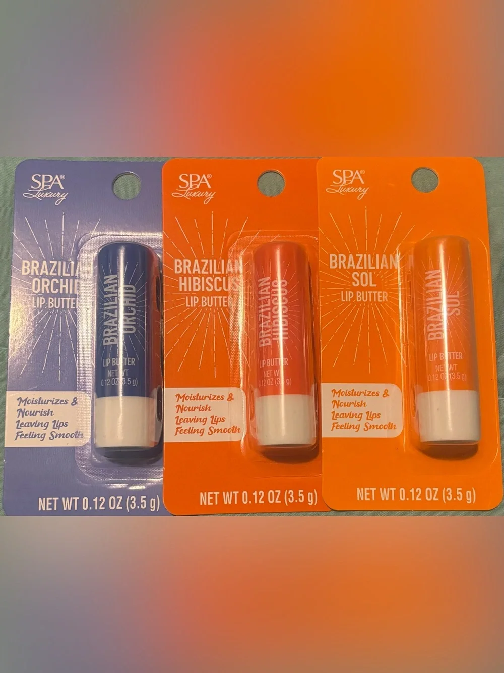 Trio of lip balm